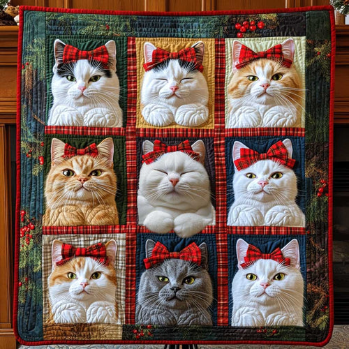 Red Tie Cat WP0110031CL Quilt