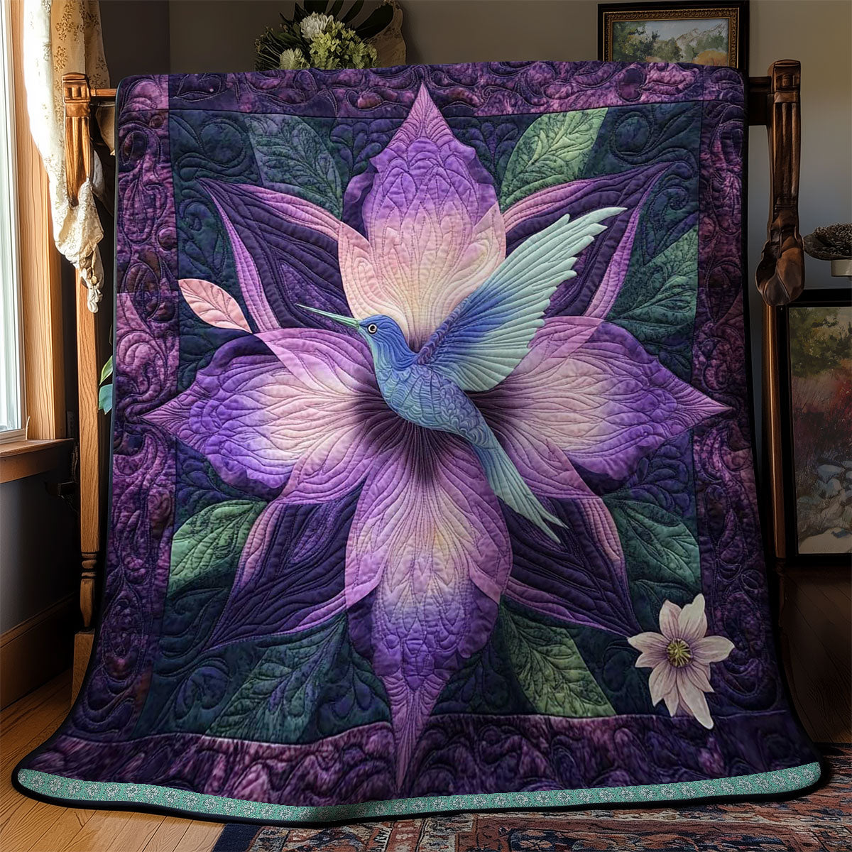 Hummingbird Bloom WN2709060CL Quilt