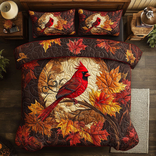 Autumn Night Of Cardinal WY2201003CL Duvet Cover Set
