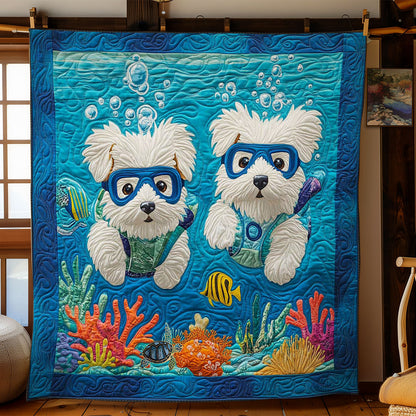 Westie Ocean Explorers WN0811056CL Quilt