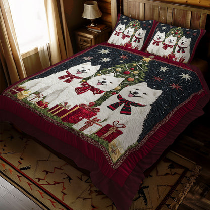 Christmas Samoyed WJ0611027CL Duvet Cover Set