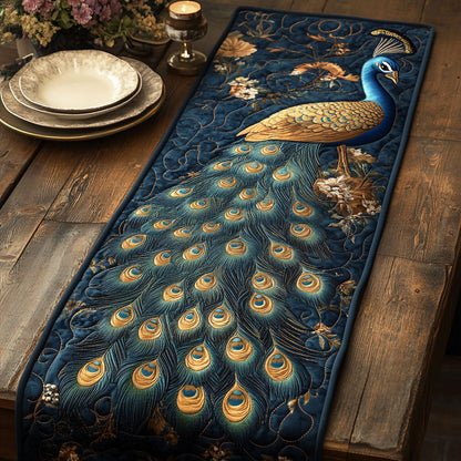Peacock CW0606018CL Quilted Table Runner