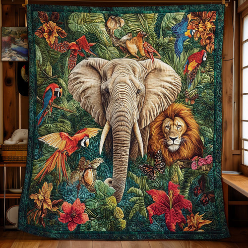 Tropical Forest Animal WY0202074CL Quilt