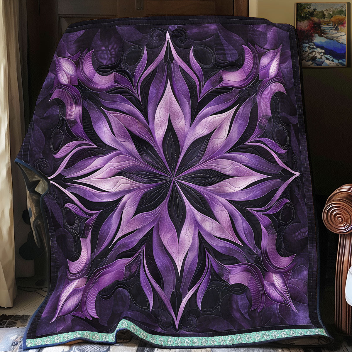 Secret Purple Bloom WN1309025CL Quilt