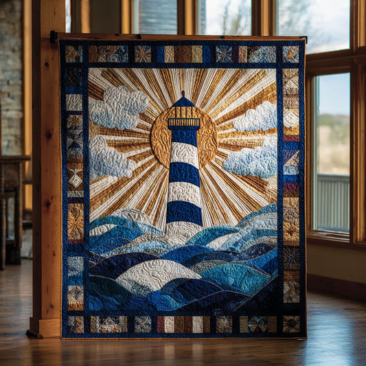 Golden Shore Lighthouse CW1208048CL Quilt