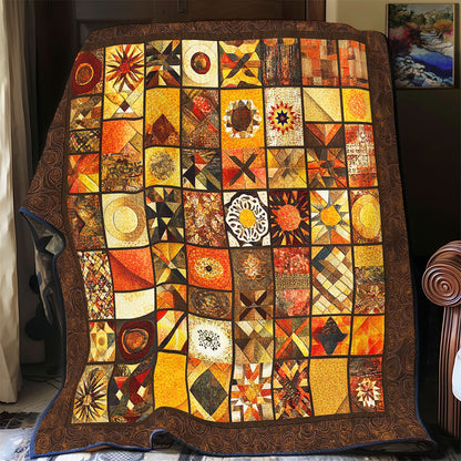 Brown Pathwork WY0911032CL Quilt