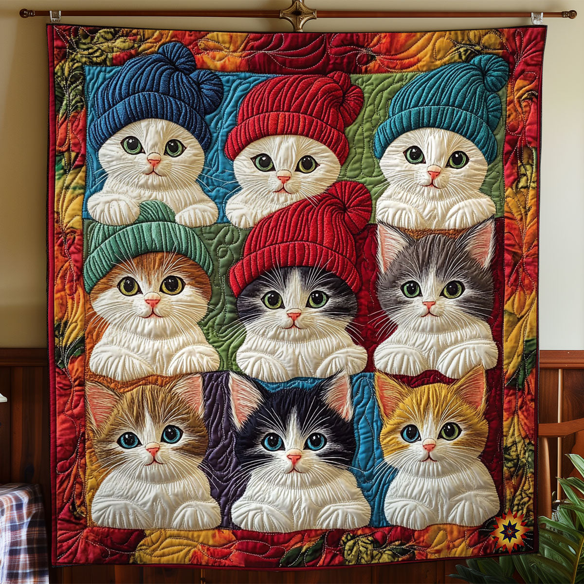 Winter Cat WY0912005CL Quilt