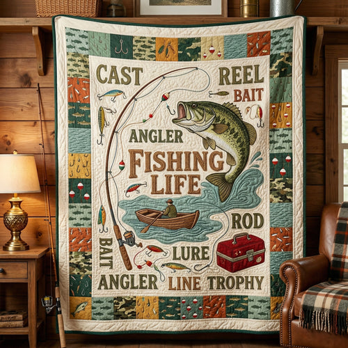 Fishing Life XR0604019CL Quilt
