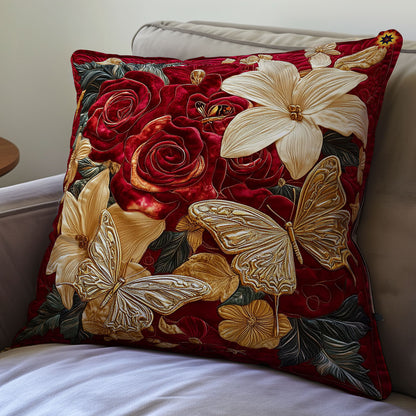 Gold Butter And Flower WY2911075CL Quilt Pillow Case