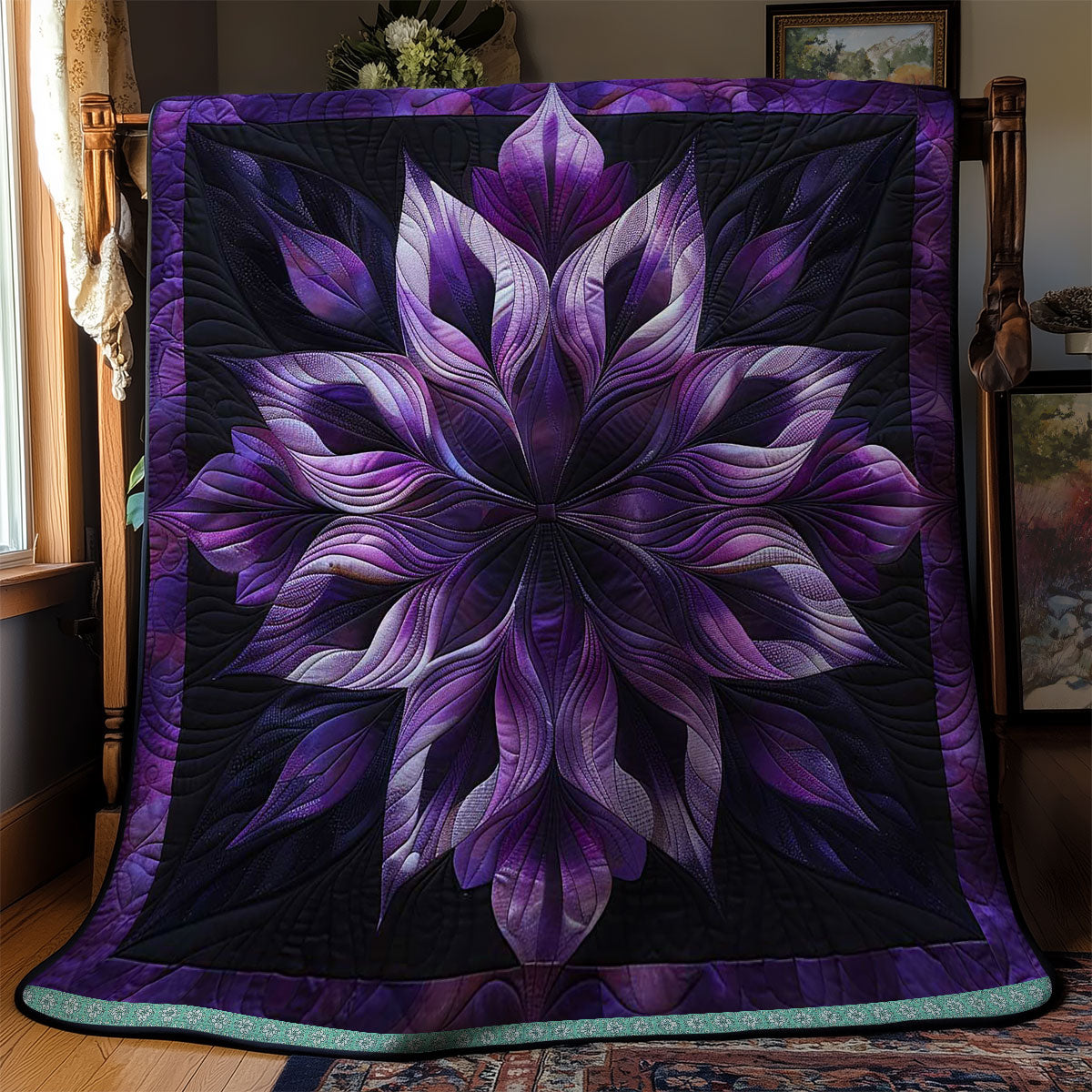 Mystic Purple Flower WN1508050CL Quilt