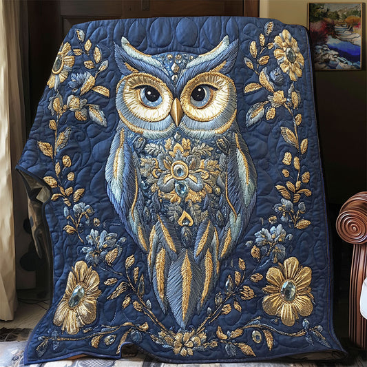 Majestic Midnight Owl WY2612028CL Quilt