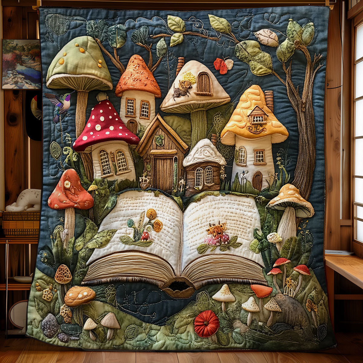 Magic Mushroom Forest Book WY1811054CL Quilt