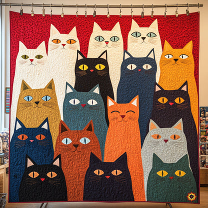 Whimsical Cat WJ2410020CL Quilt