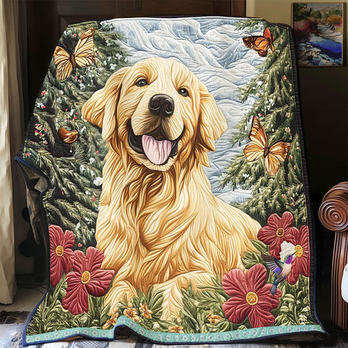 Golden Retriever Portrait WP1211043CL Quilt