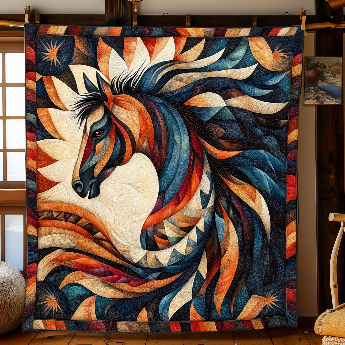 Horse Native American WJ2712020CL Quilt