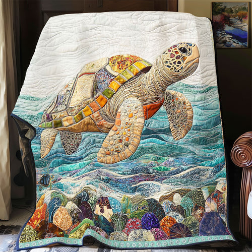 Aesthetic Turtle Portrait WP1311005CL Quilt