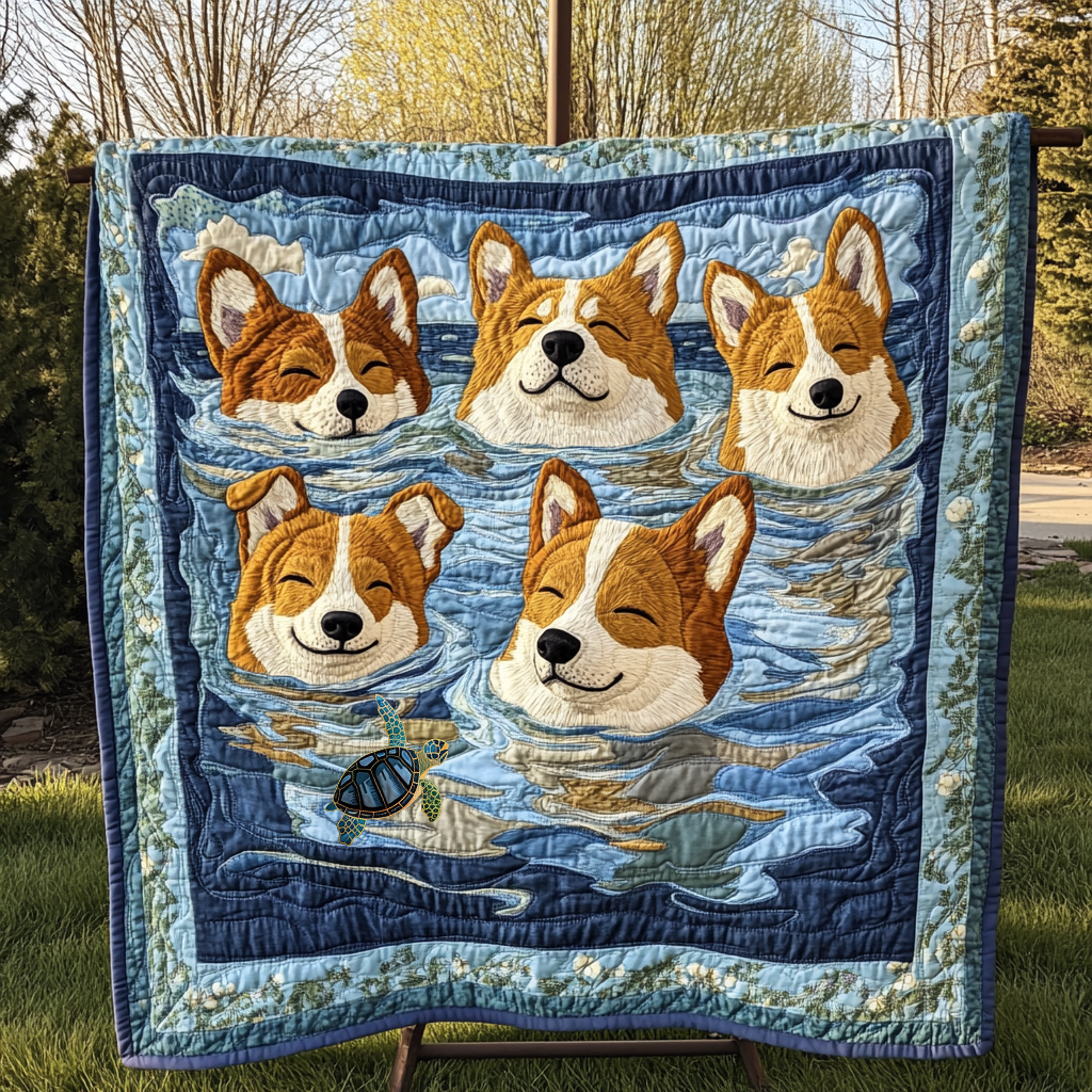 Corgi Splash WN0310003CL Quilt