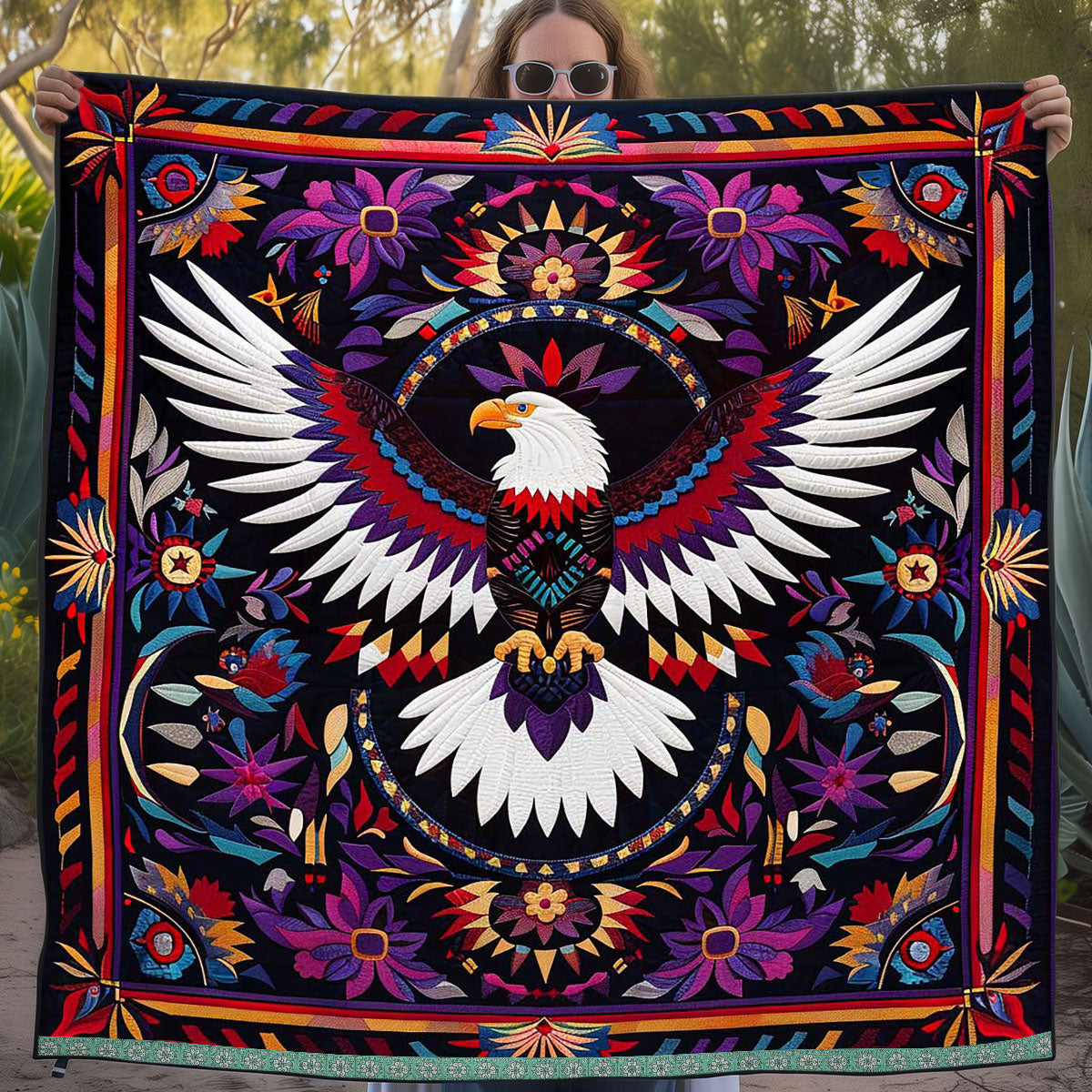 Eagle Native American WJ1909008CL Quilt