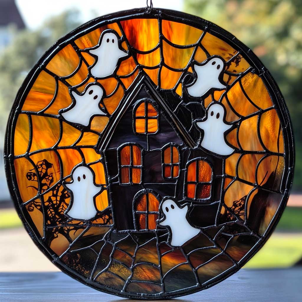 Halloween WJ2809039CL Stained Glass Suncatcher