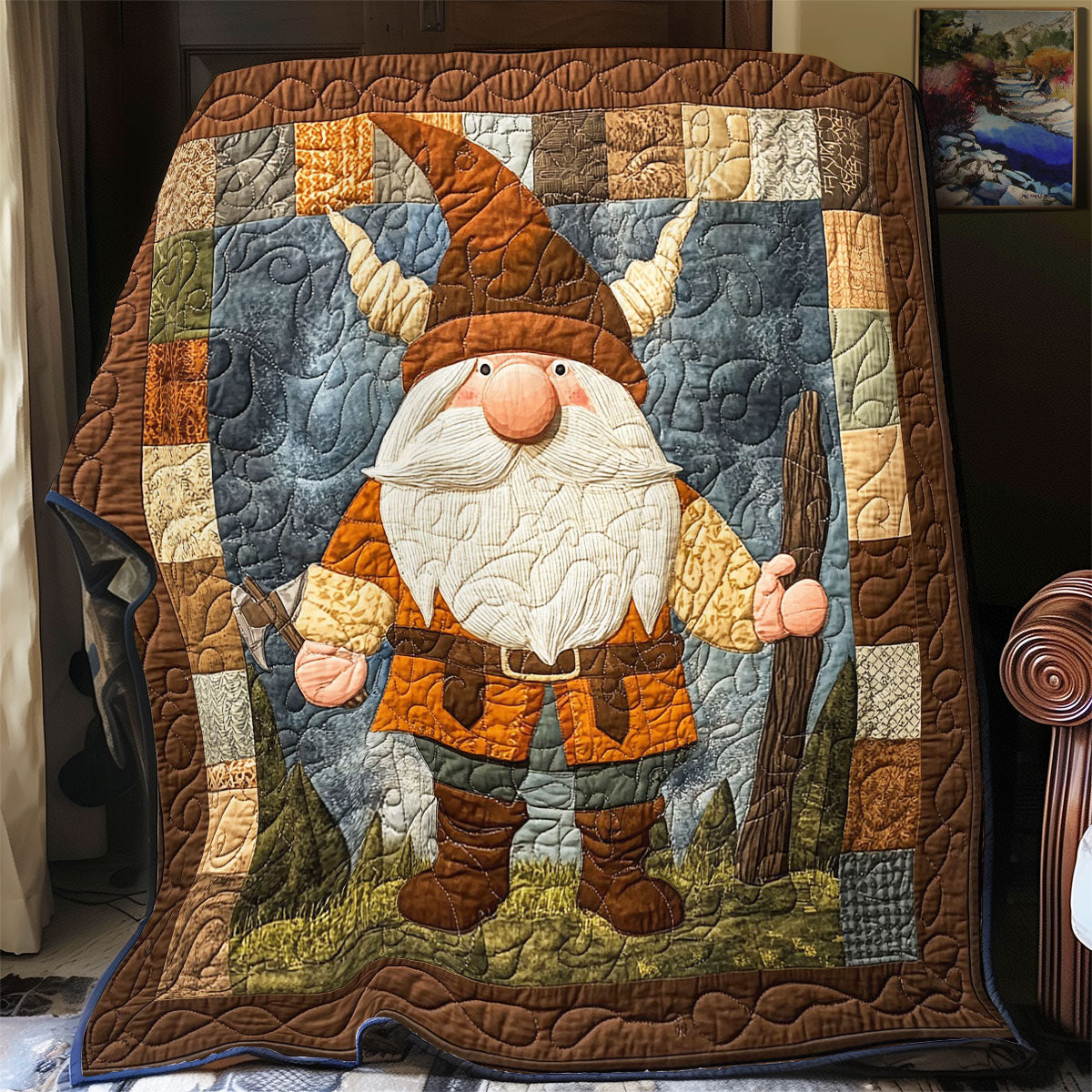 Viking Gnome WY2001020CL Quilt