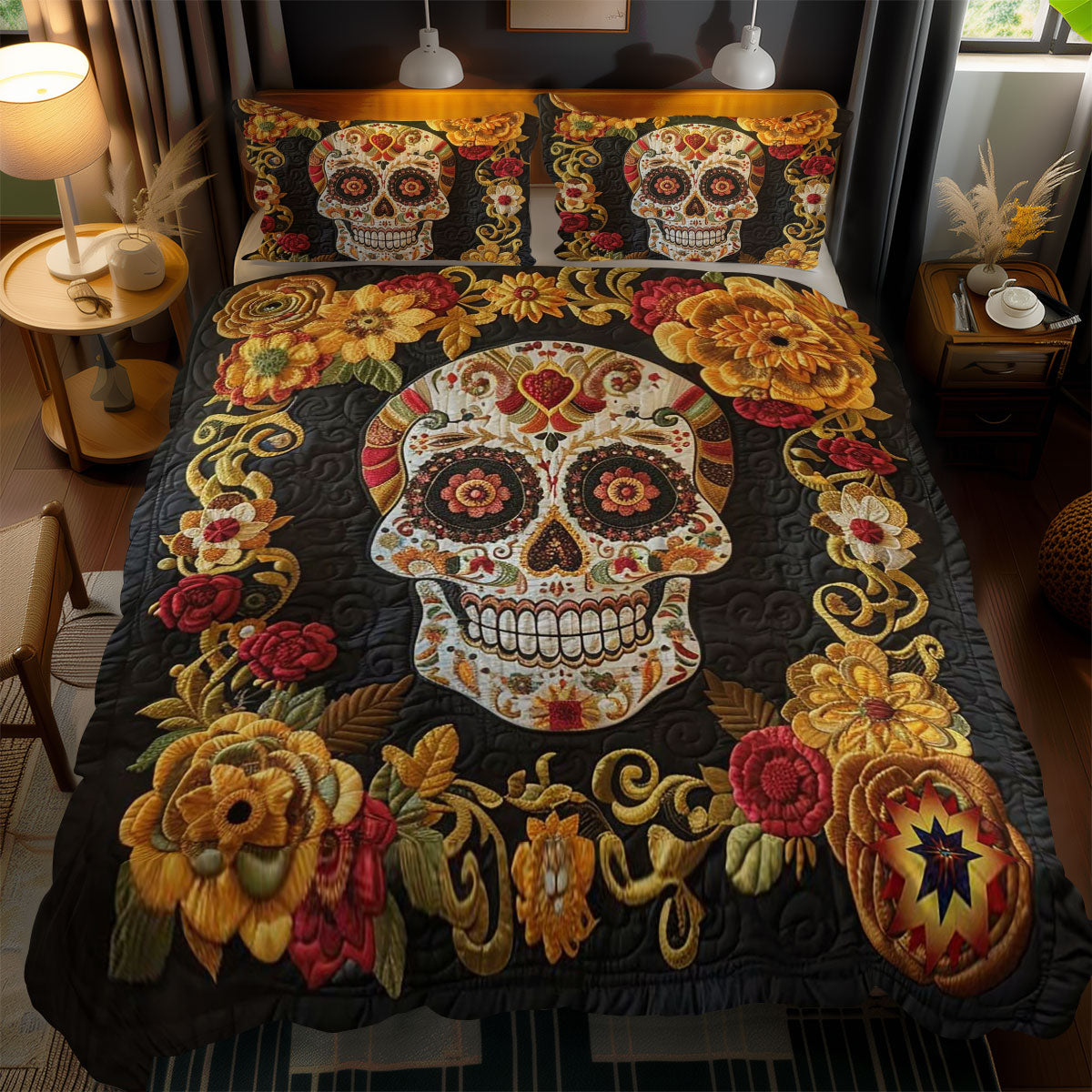 Golden Skull WN2110095CL Duvet Cover Set
