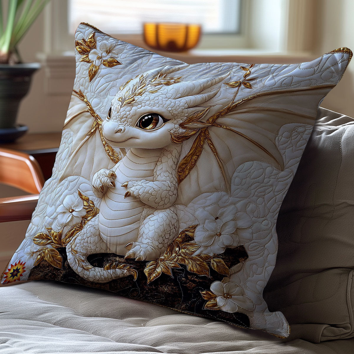 White Dragon WY2611043CL Quilt Pillow Case