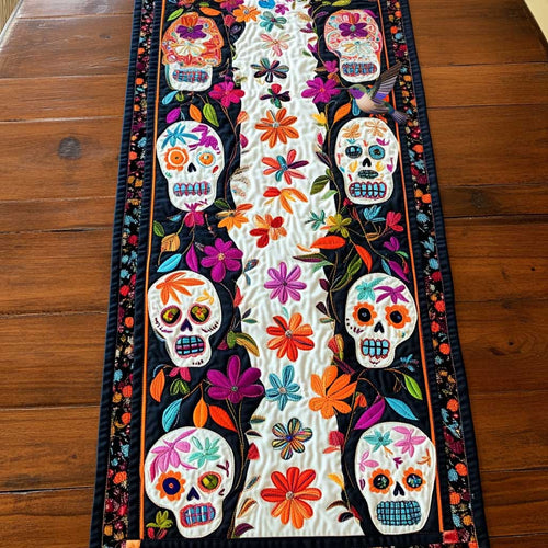 Day Of The Dead Garden Spirits WN2610078CL Quilted Table Runner