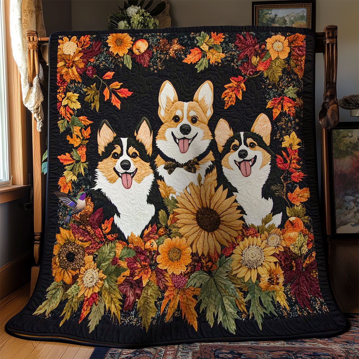 Cute Corgi WN3110085CL Quilt