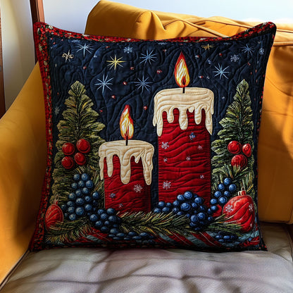 Christmas Candle WJ1511038CL Quilt Pillow Case