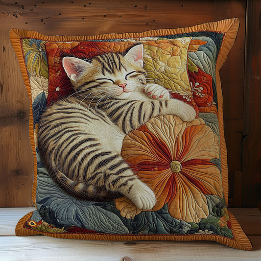 Sleeping Kitten WY2212056CL Quilt Pillow Case