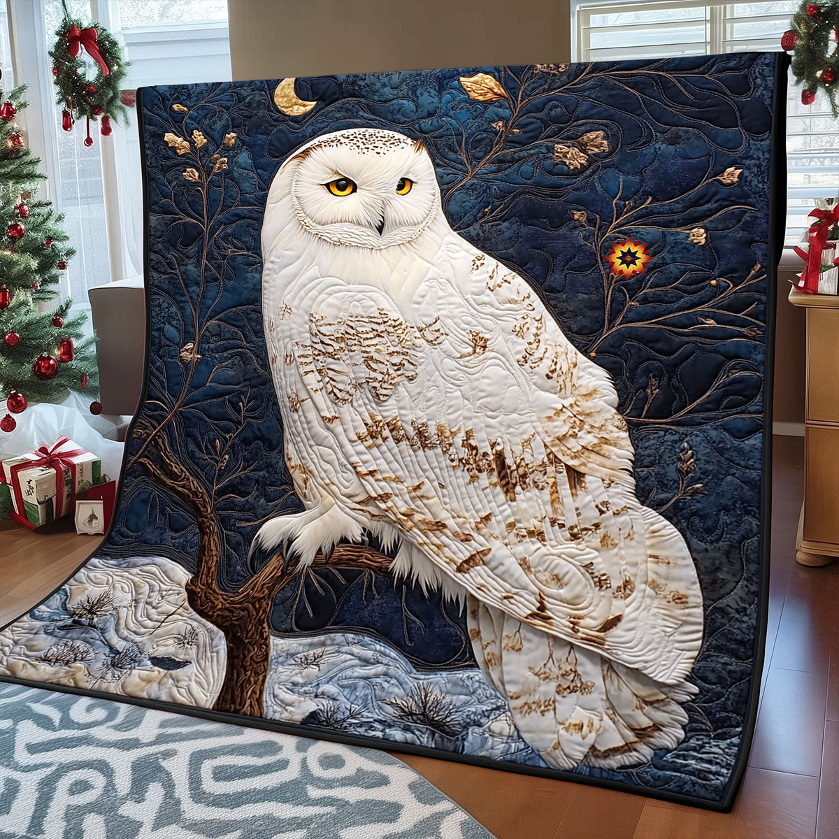 Winter Barn Owl WP2611011CL Quilt