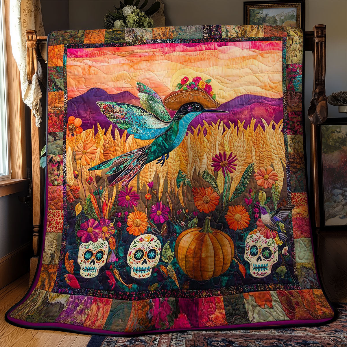 Hummingbird Magic Twilight WN2011135CL Quilt