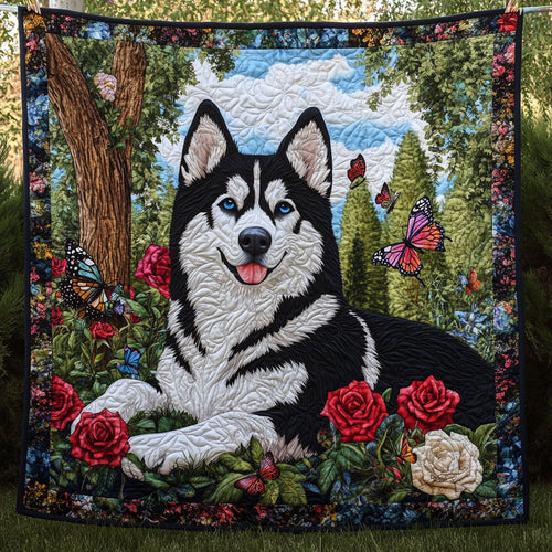 Husky Roses Flower WT2201010CL Quilt