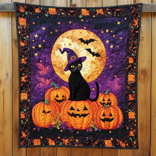 Cat Witch And Moonlight XR2409002CL Quilt