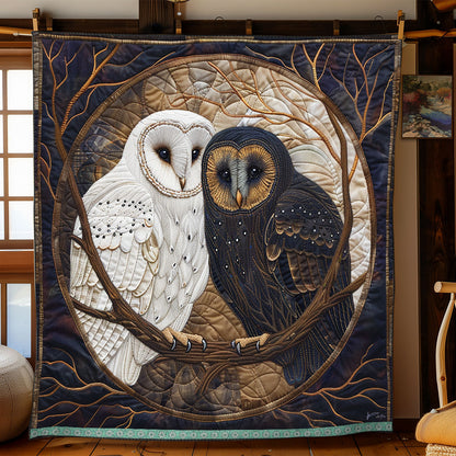 Couple Contrast Owl WP0609011CL Quilt