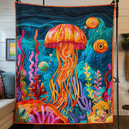 Colorful Jellyfish WJ1012008CL Quilt