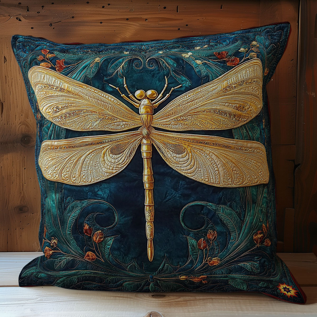 Dragonfly Royal WY0312122CL Quilt Pillow Case