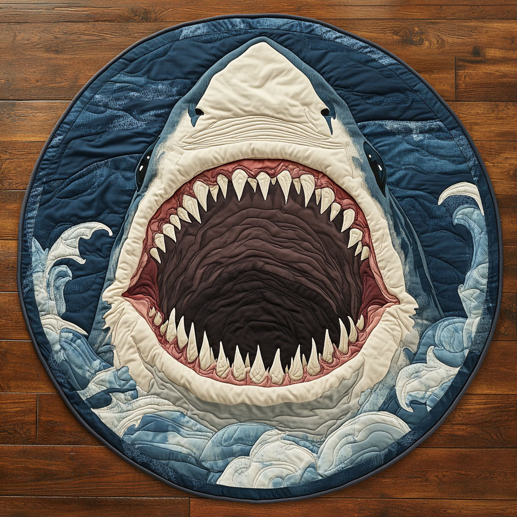 Be Careful Your Feet CP2104004CL Quilted Round Mat