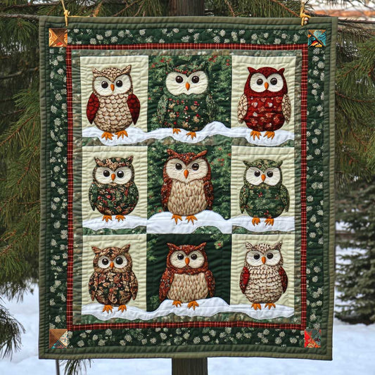 Collection Christmas Owl WP0810015CL Quilt