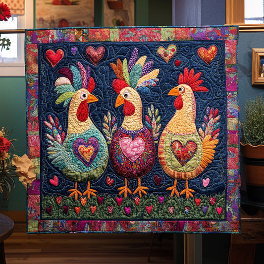 Patchwork Chicken WJ1811028CL Quilt