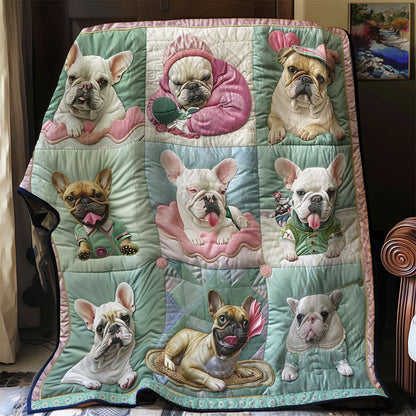 French Bulldogs Funny WN1209031CL Quilt