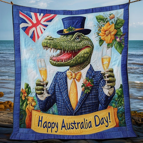 Australia Day Crocodile WY1511024CL Quilt