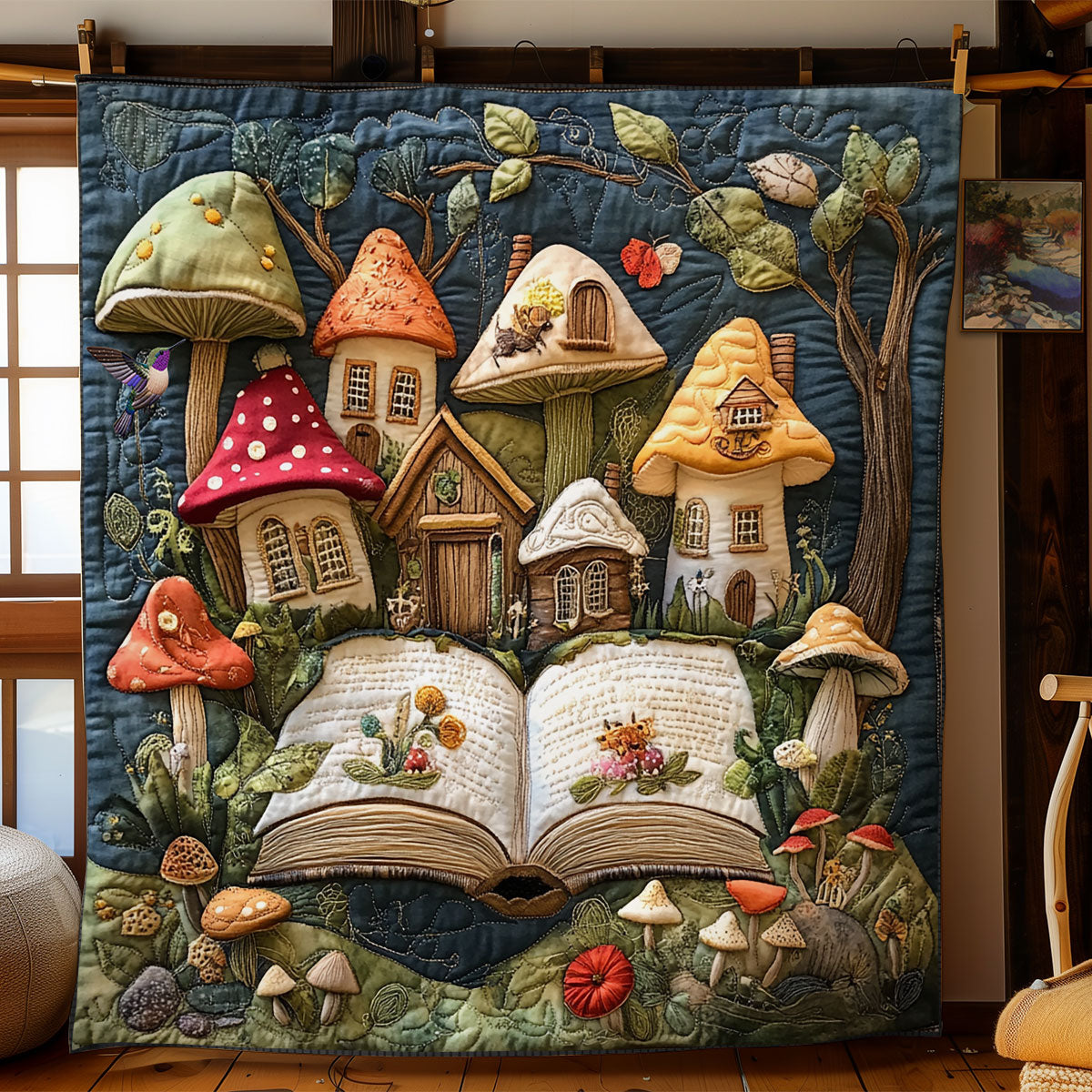 Magic Mushroom Forest Book WY1811054CL Quilt