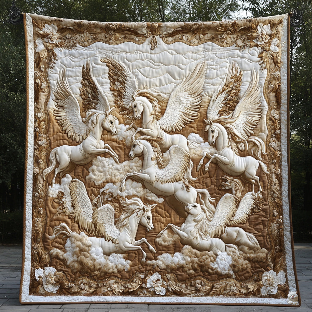 Angel Horses  WU1410014CL Quilt