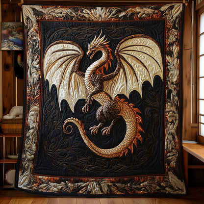 Glorious Fire Dragon WY2001077CL Quilt