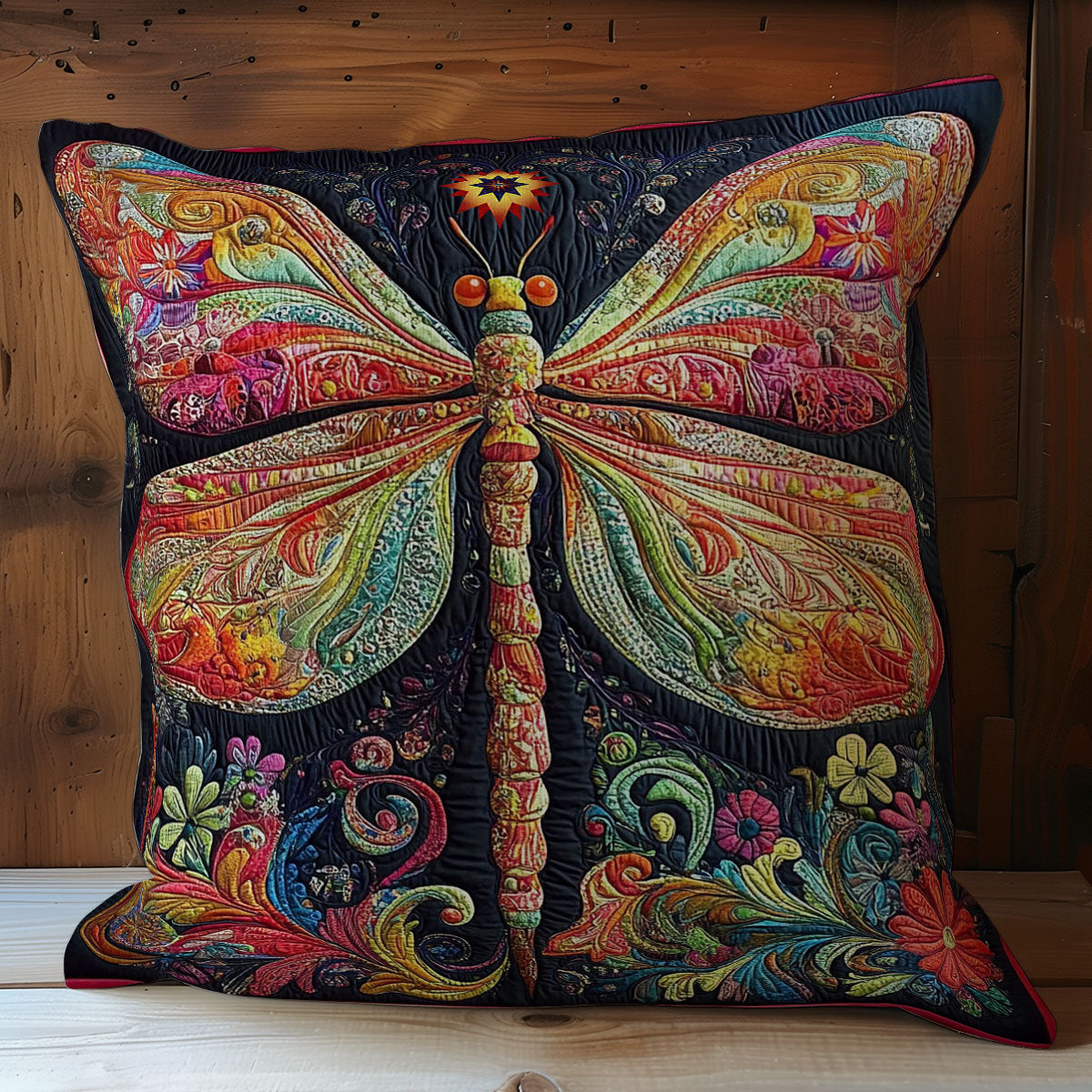 Colorful Dragonfly WY0912079CL Quilt Pillow Case