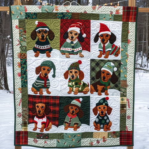 Dachshund Festival WN1909094CL Quilt