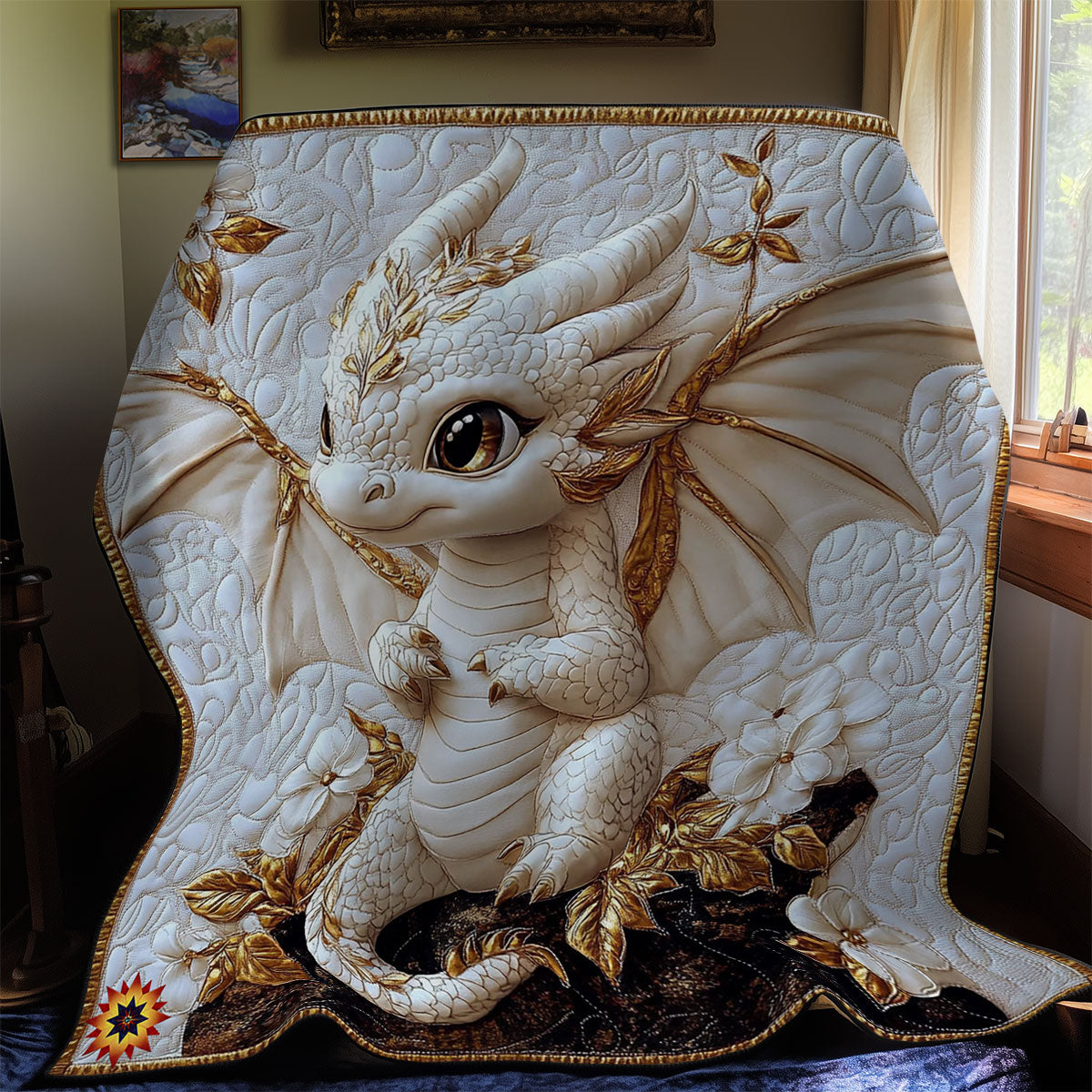 Baby White Dragon WY2611004CL Quilt