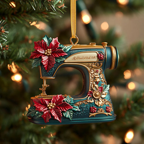 Rustic Sewing Machine WN2010053CL Christmas Ornament