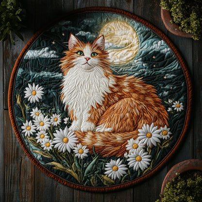 Dreamy Cat CW1007014CL Quilted Round Mat